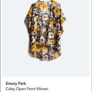 Emory Park floral kimono Sz Large #duster #kimino